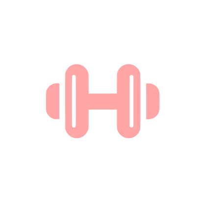 Dumbbell Shape Logo #ffa6a6
