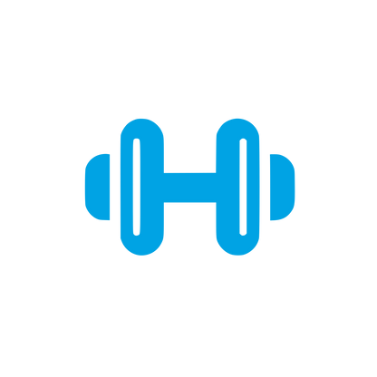 Dumbbell Shape Logo #00a3e4