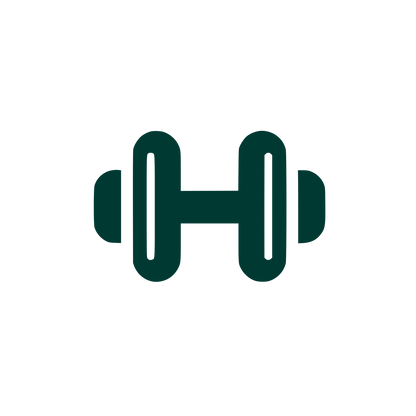 Dumbbell Shape Logo #003932