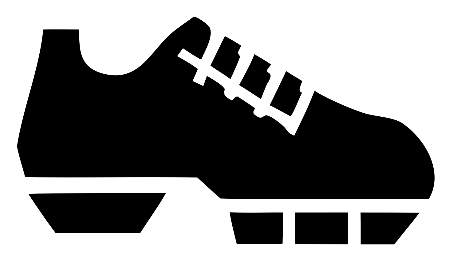Heavy Cleat Boot Side Badge #ffffff/#000000