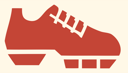 Heavy Cleat Boot Side Badge #fff8e7/#c44536