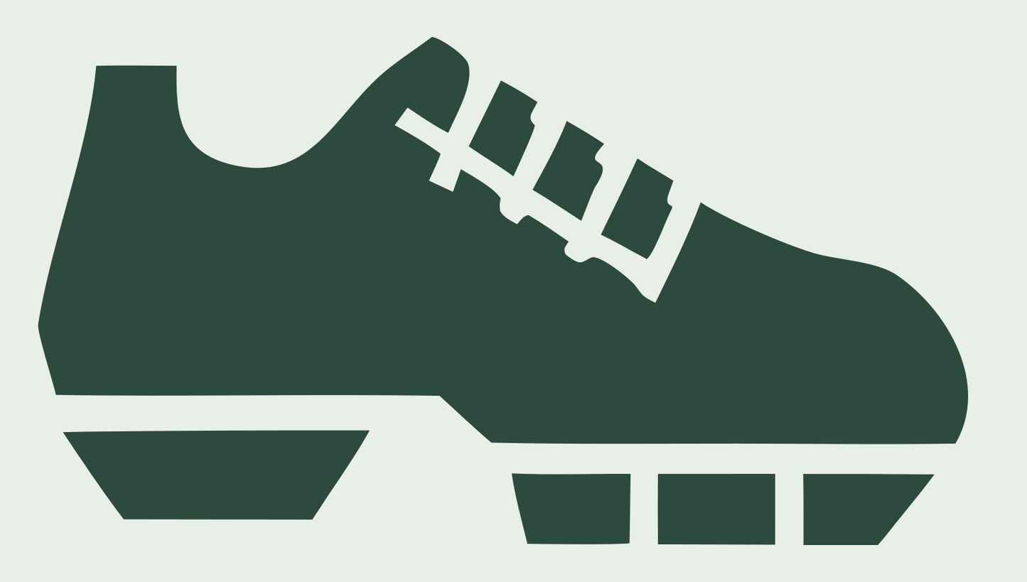Heavy Cleat Boot Side Badge #e8efe9/#2d4a3e