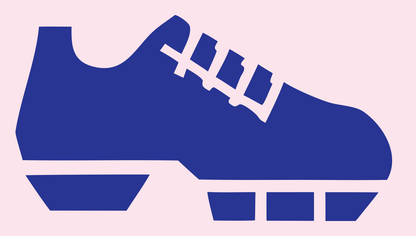 Heavy Cleat Boot Side Badge #fce4ec/#283593