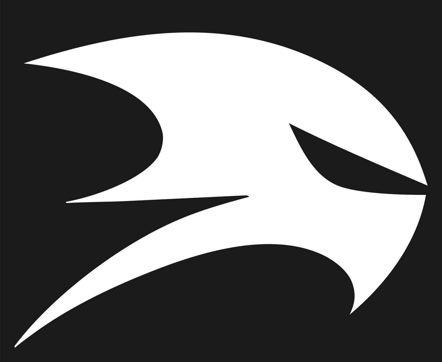 Bold Eagle Head Football Mark #1a1a1a/#ffffff