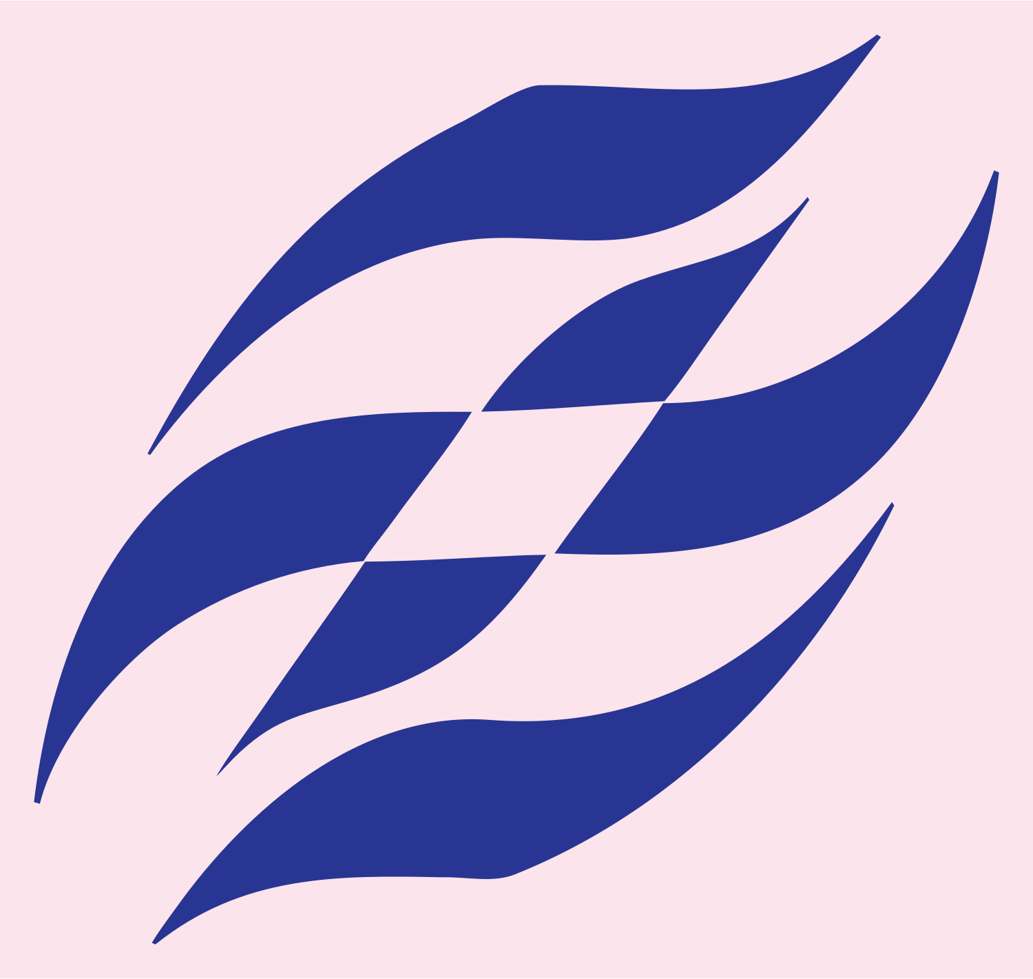 Waving Checkered Flag Football Mark #fce4ec/#283593