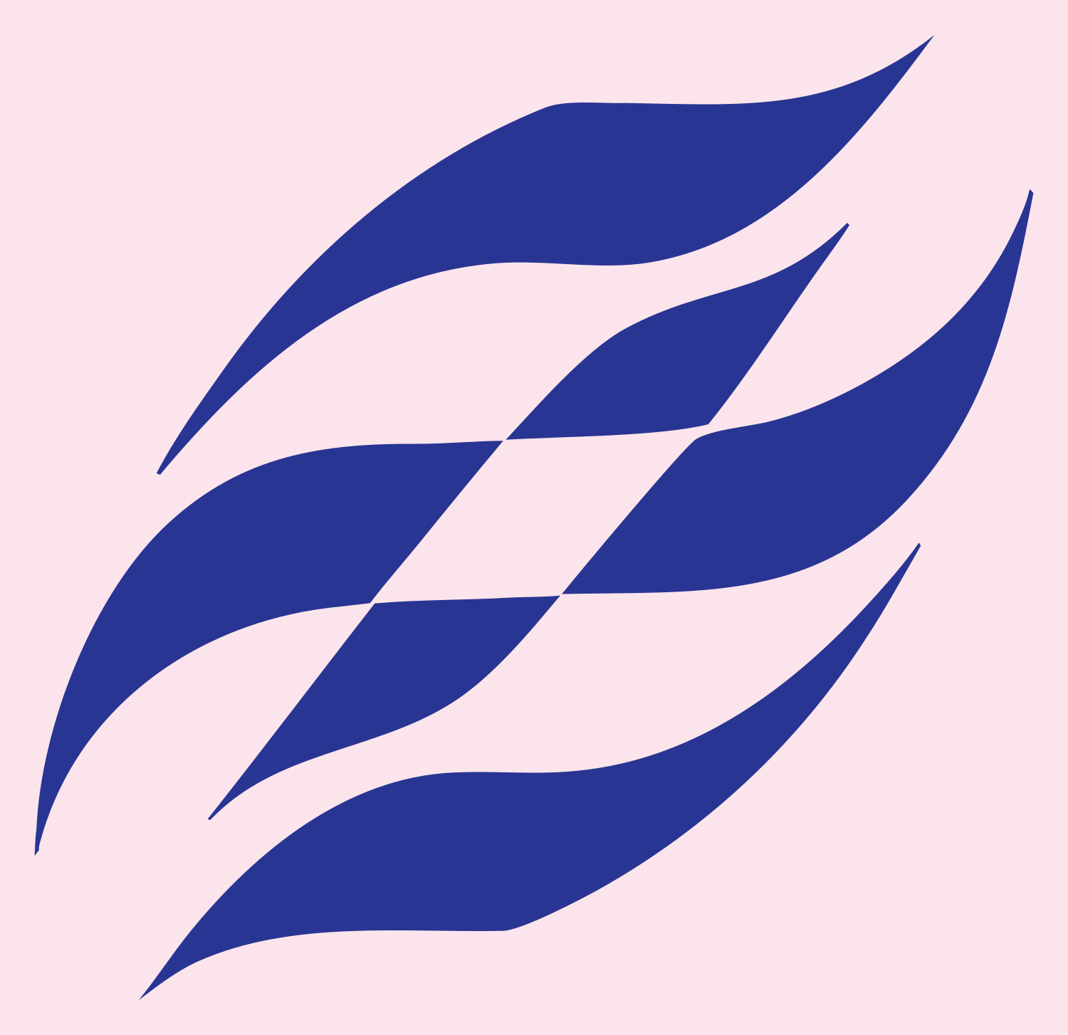Wavy Checkered Flag Racing Badge #fce4ec/#283593