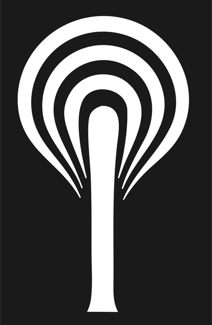 Bold Signal Tree Emblem #1a1a1a/#ffffff