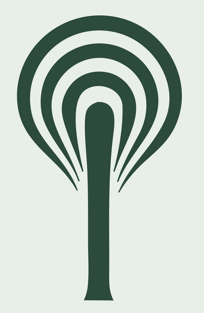 Bold Signal Tree Emblem #e8efe9/#2d4a3e