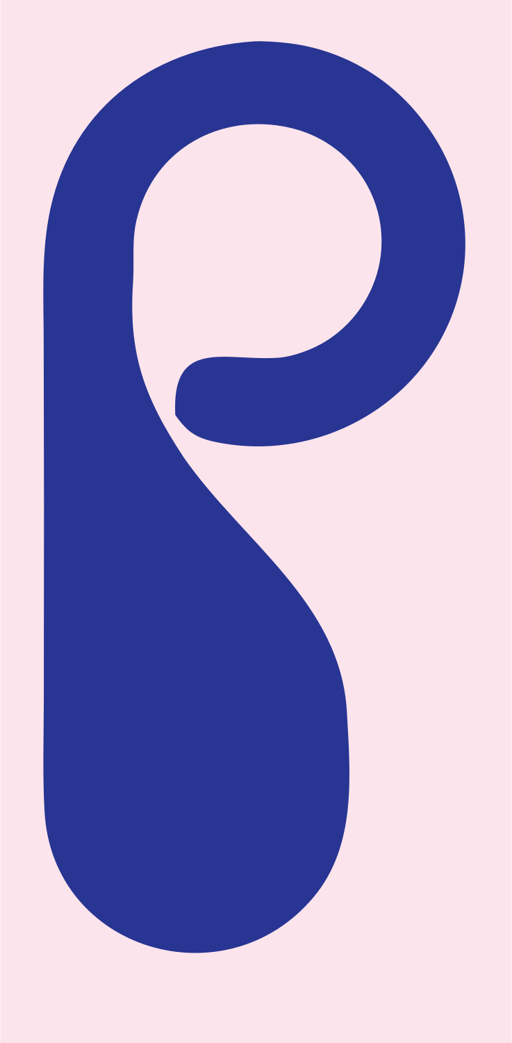 Monoline Spiral Drop Logo #fce4ec/#283593