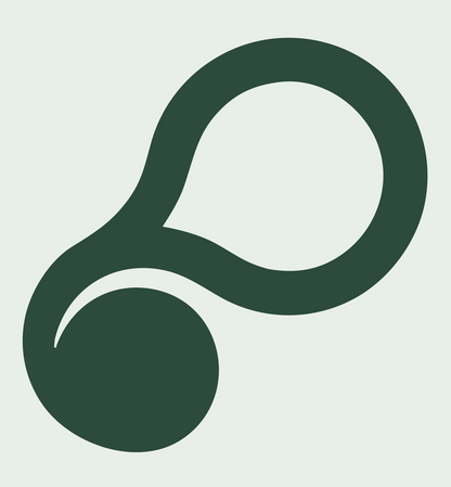 Monoline Loop Drop Mark #e8efe9/#2d4a3e