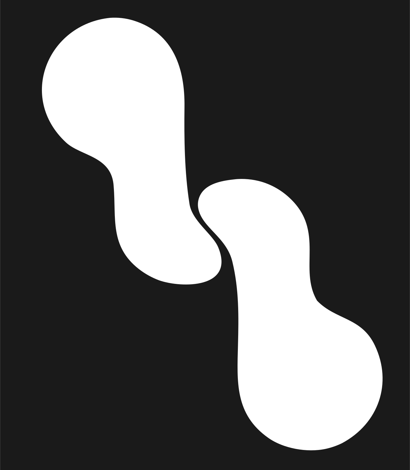 Linked Double Drop Logo #1a1a1a/#ffffff