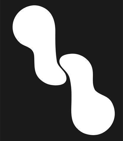 Linked Double Drop Logo #1a1a1a/#ffffff