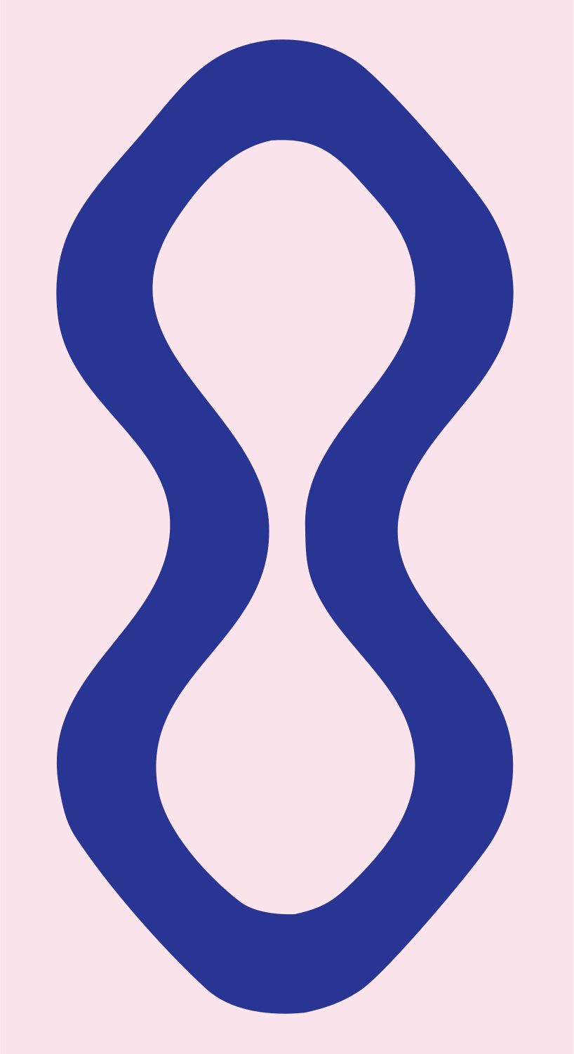 Monoline Figure Eight Drop Icon #fce4ec/#283593