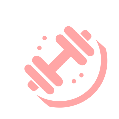 Fitness Barbell Logo #ffa6a6