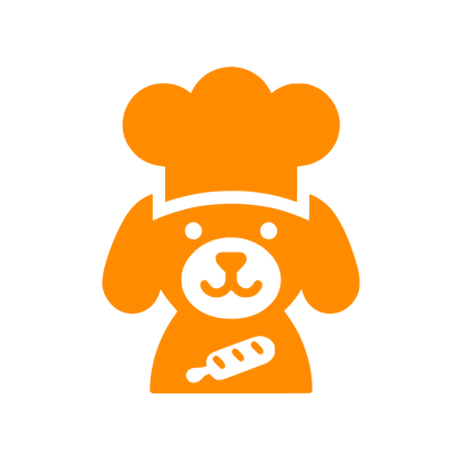 Chef Dog Hat Logo #FF8C00