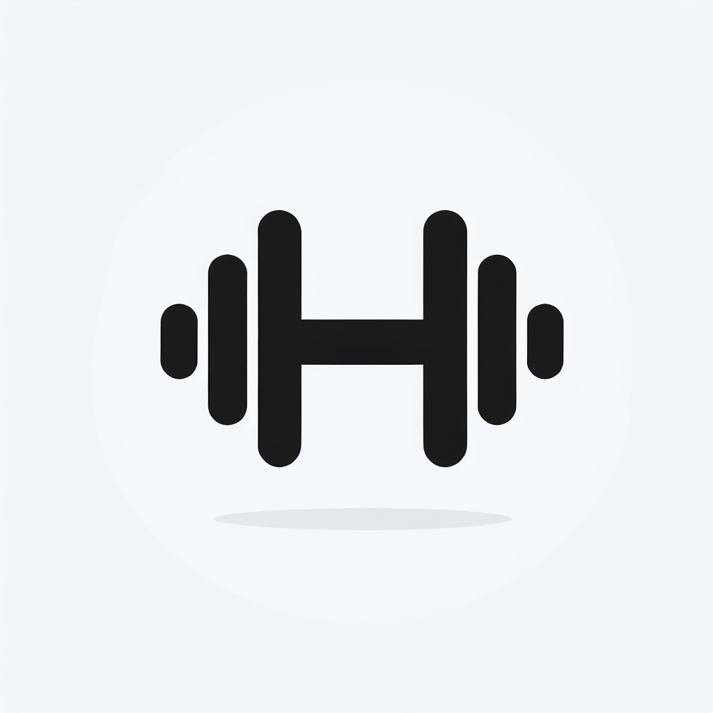 Fitness Dumbbell Logo