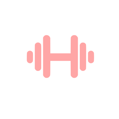Fitness Dumbbell Logo #ffa6a6