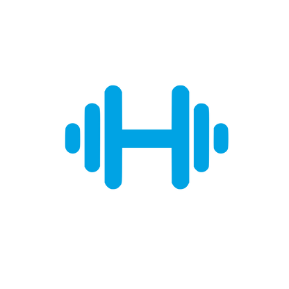 Fitness Dumbbell Logo #00a3e4