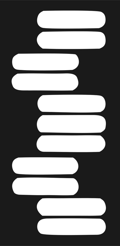 Blocky Stacked Bars Drop Logo #1a1a1a/#ffffff