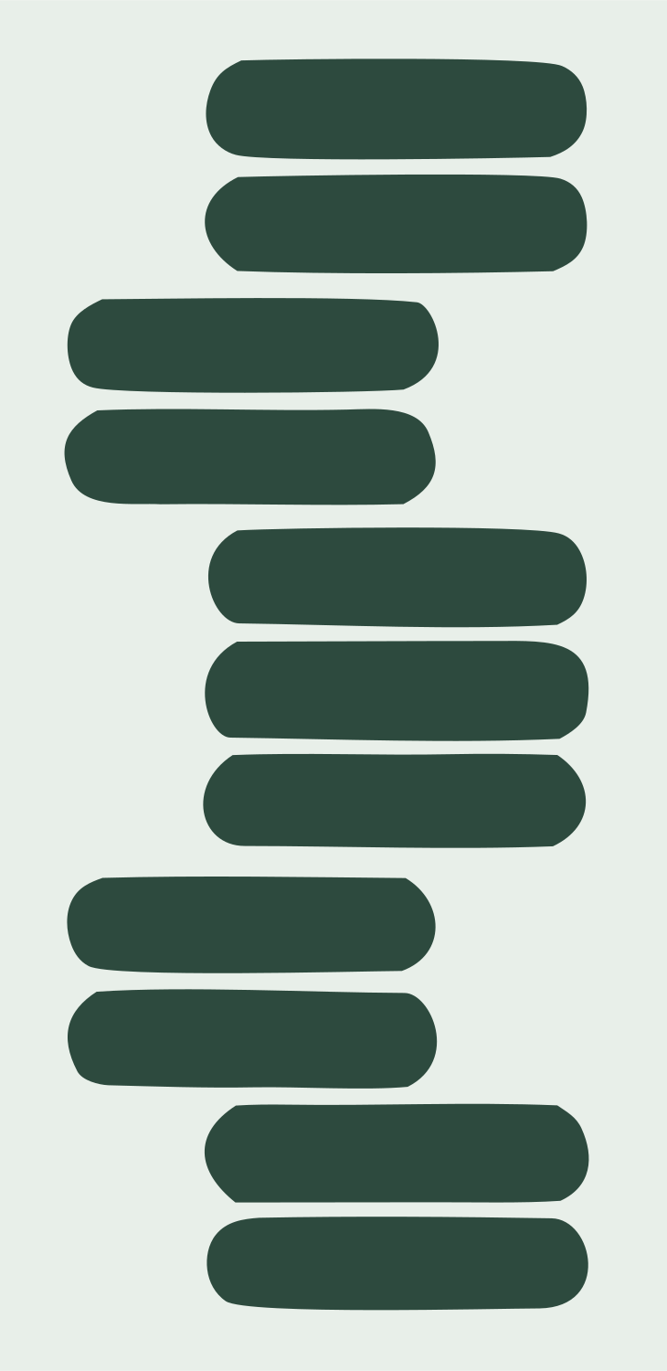 Blocky Stacked Bars Drop Logo #e8efe9/#2d4a3e