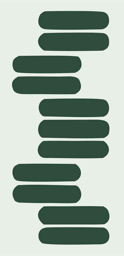 Blocky Stacked Bars Drop Logo #e8efe9/#2d4a3e