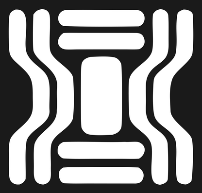 Bold DNA Strand Logo #1a1a1a/#ffffff