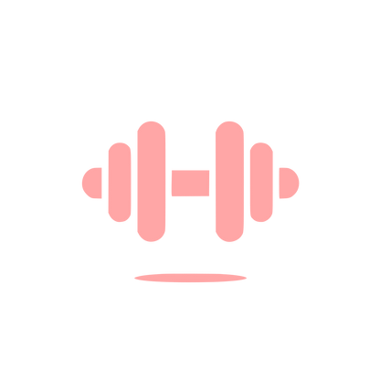 Fitness Barbell Logo #ffa6a6