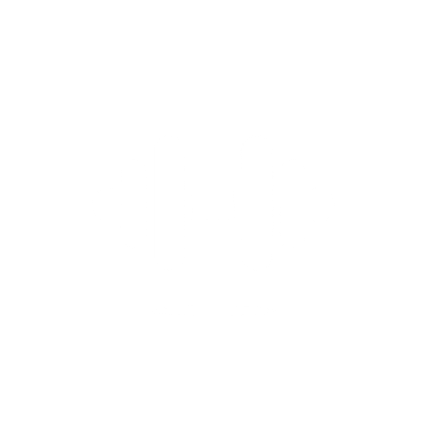 Fitness Barbell Logo #ffffff