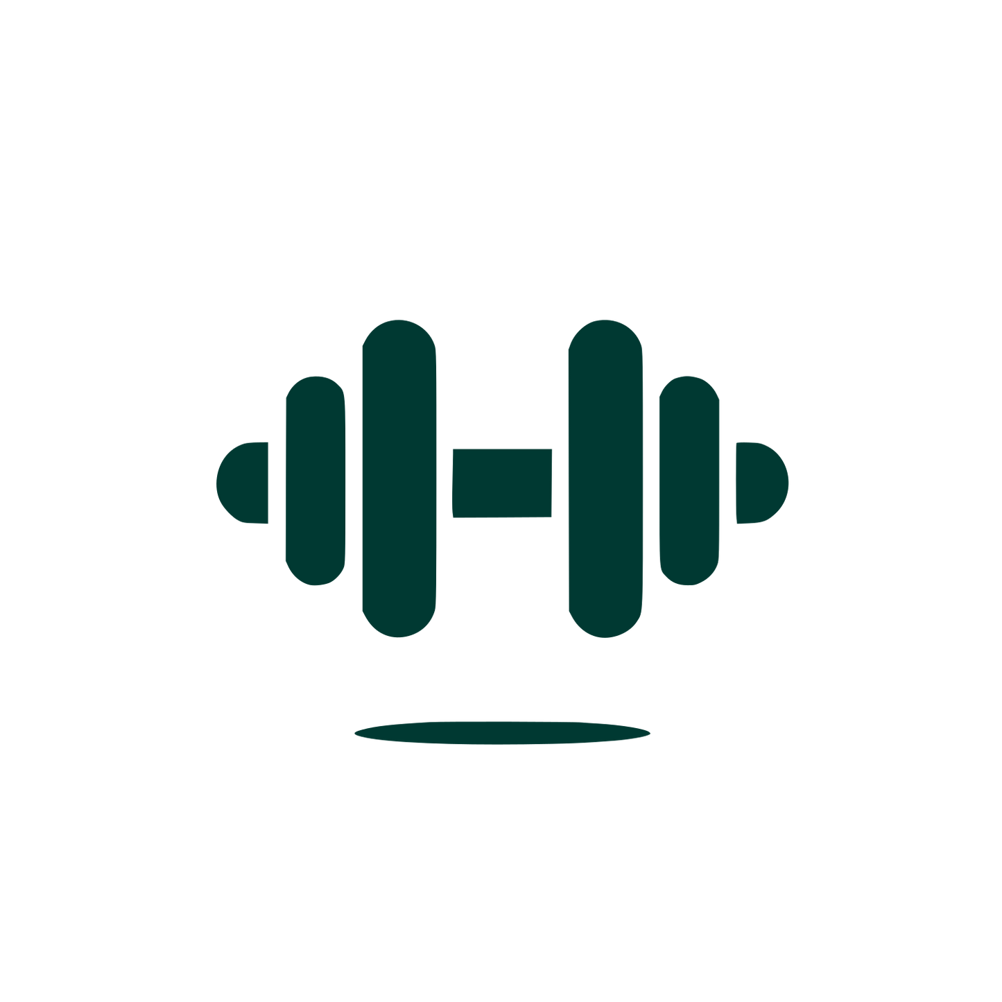 Fitness Barbell Logo #003932