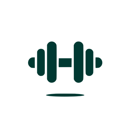 Fitness Barbell Logo #003932