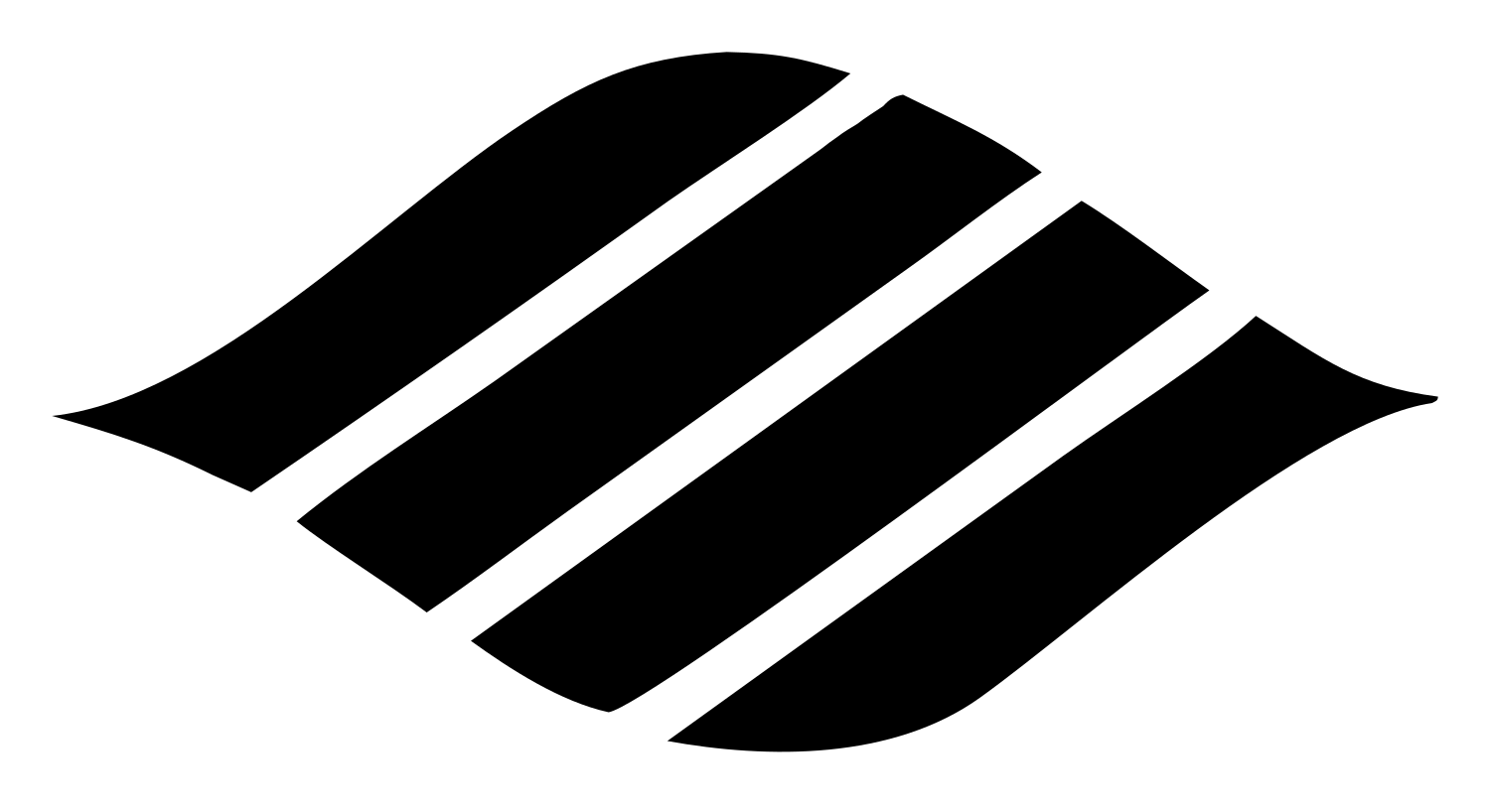 Striped Wave Drop Emblem #ffffff/#000000