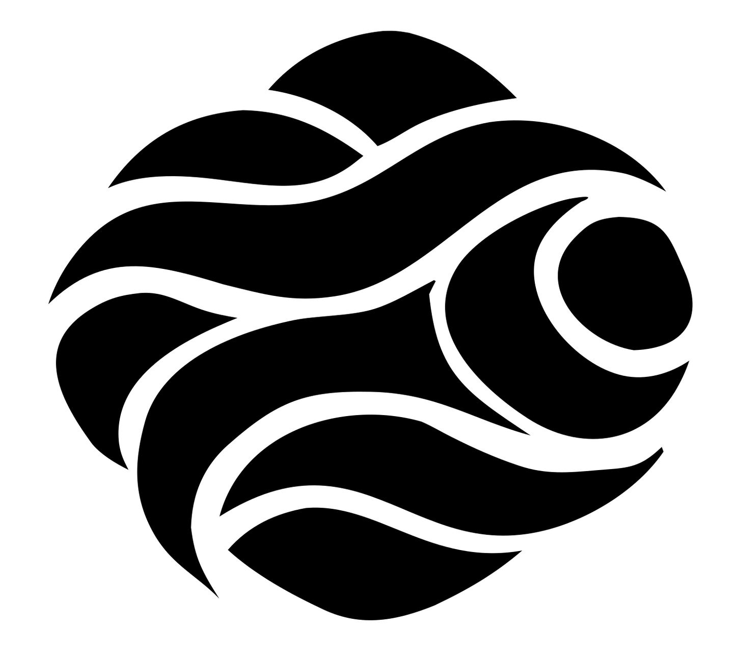 Hand-Drawn Oyster Pearl Logo #ffffff/#000000