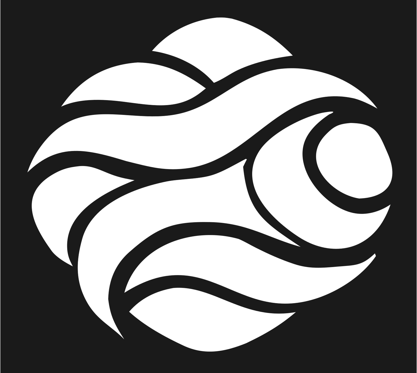 Hand-Drawn Oyster Pearl Logo #1a1a1a/#ffffff
