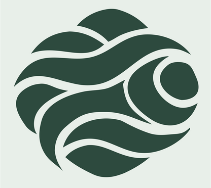 Hand-Drawn Oyster Pearl Logo #e8efe9/#2d4a3e