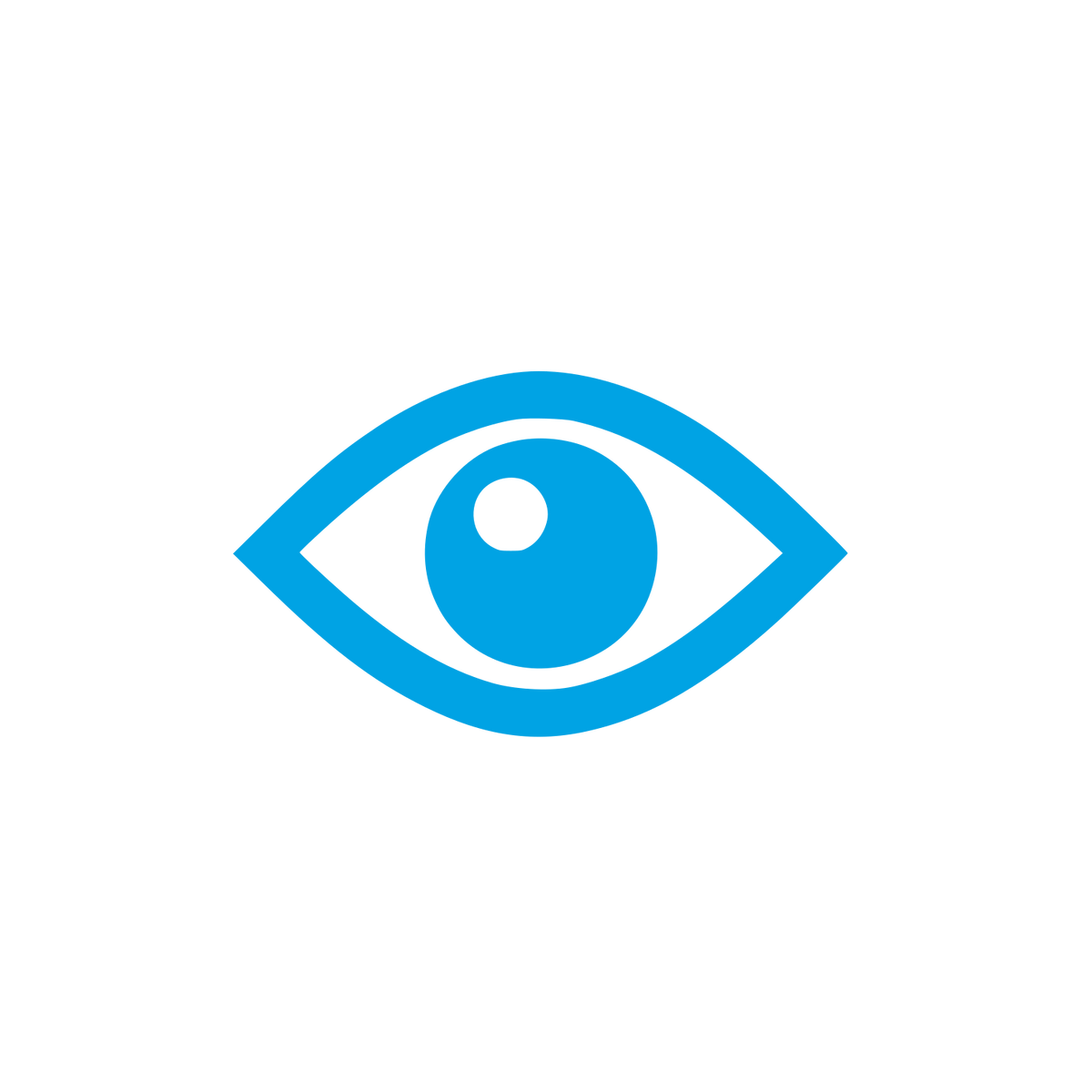 Eye Symbol Logo #00a3e4
