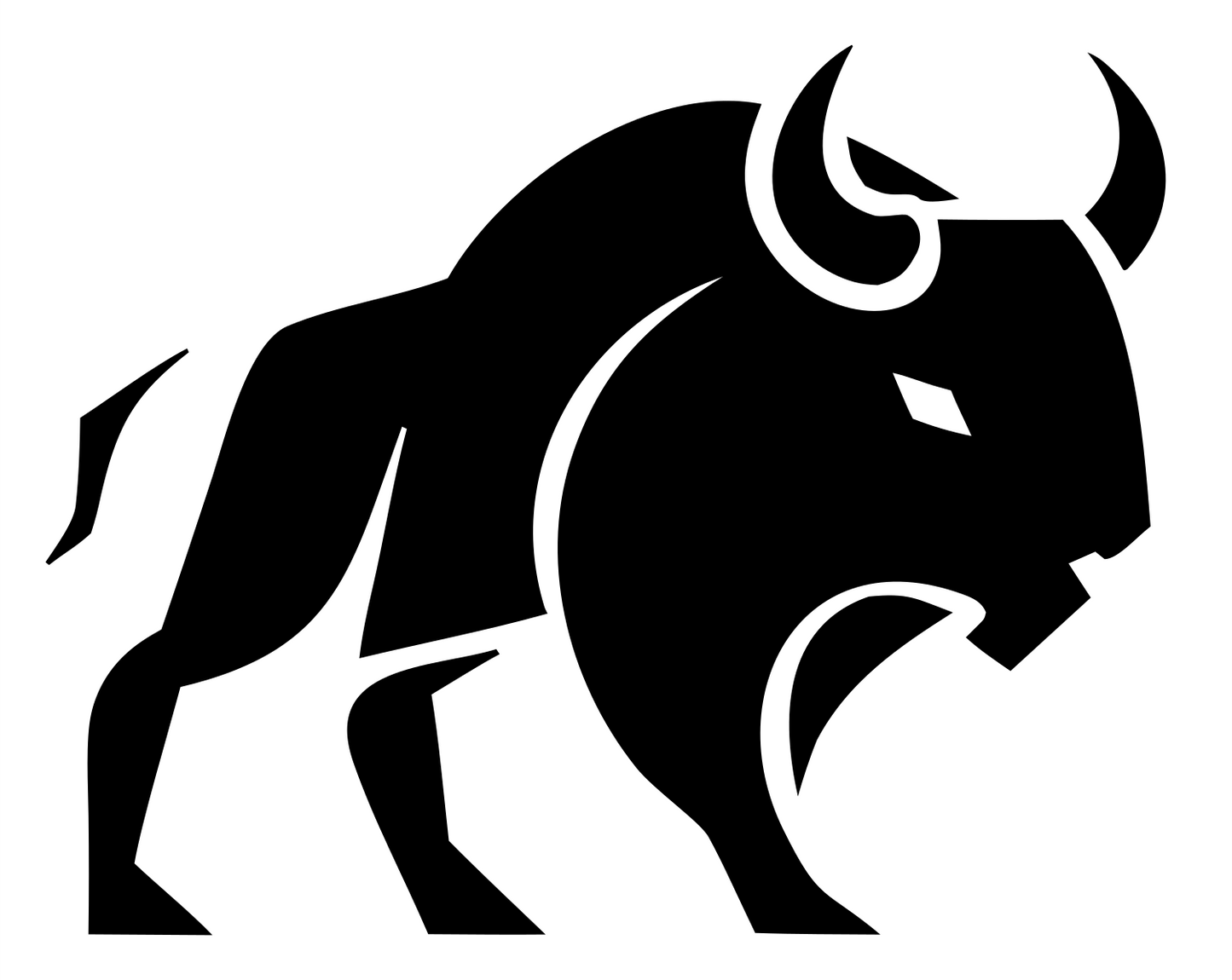 Chunky Bison Stance Mark #ffffff/#000000