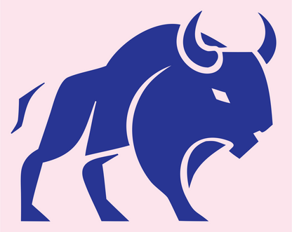 Chunky Bison Stance Mark #fce4ec/#283593
