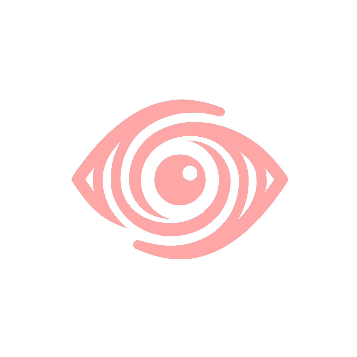 Abstract Eye Logo #ffa6a6