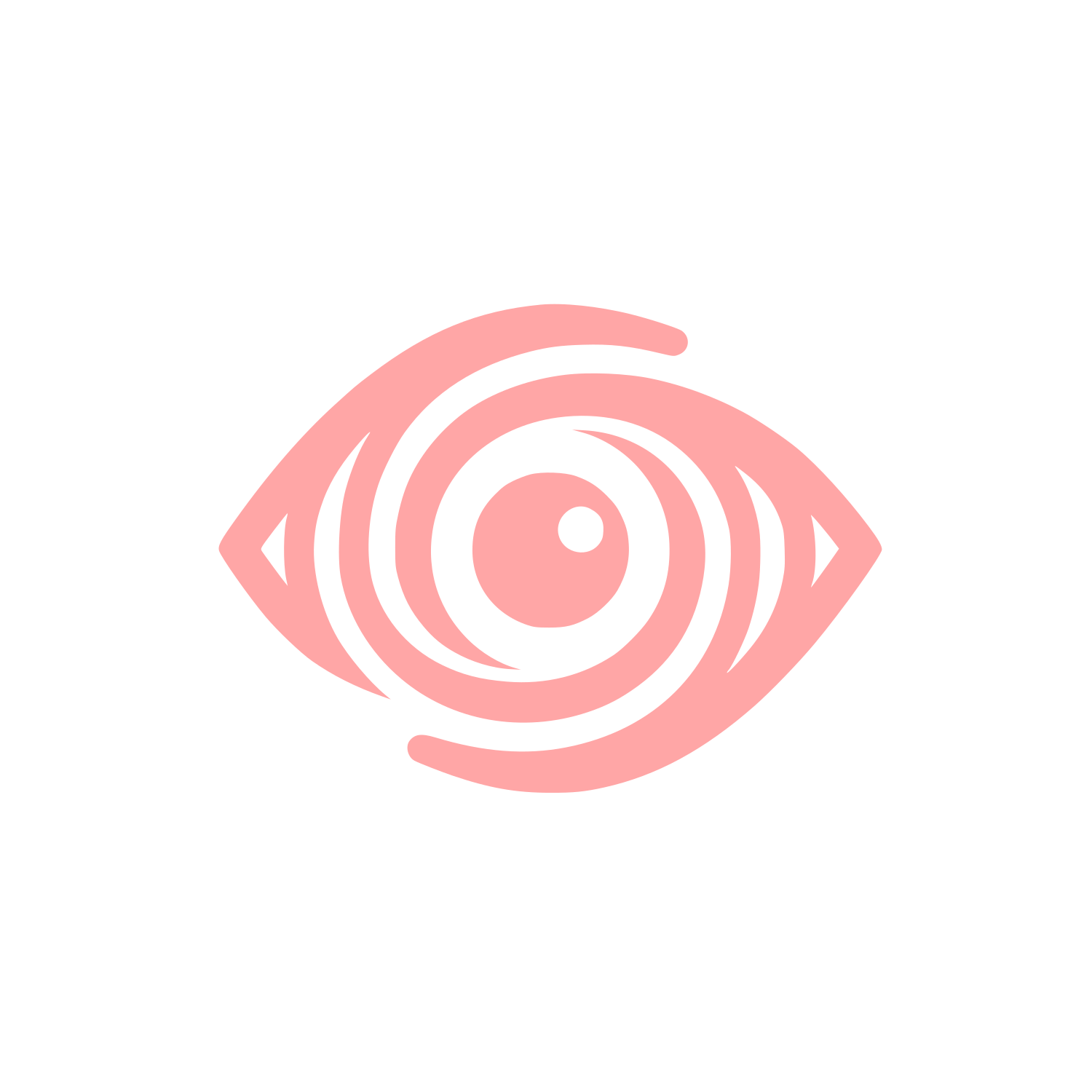 Abstract Eye Logo #ffa6a6