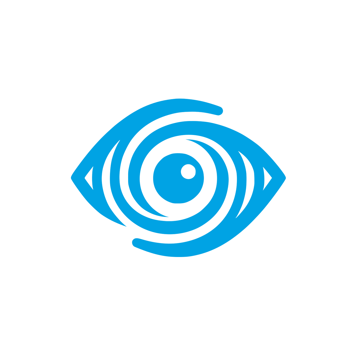 Abstract Eye Logo #00a3e4