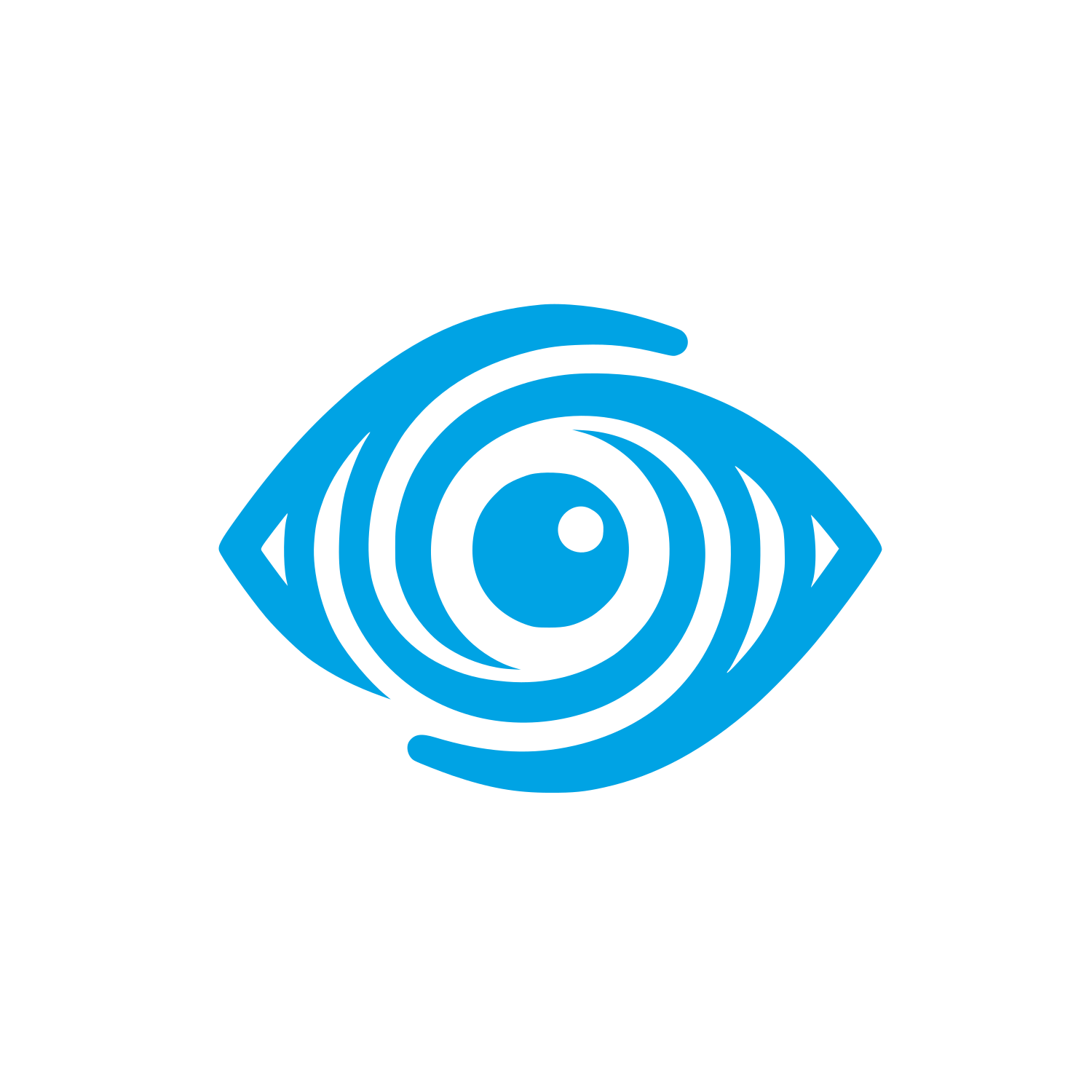 Abstract Eye Logo #00a3e4