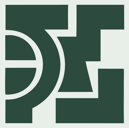 Bold Circle Cutout Cross Mark #e8efe9/#2d4a3e