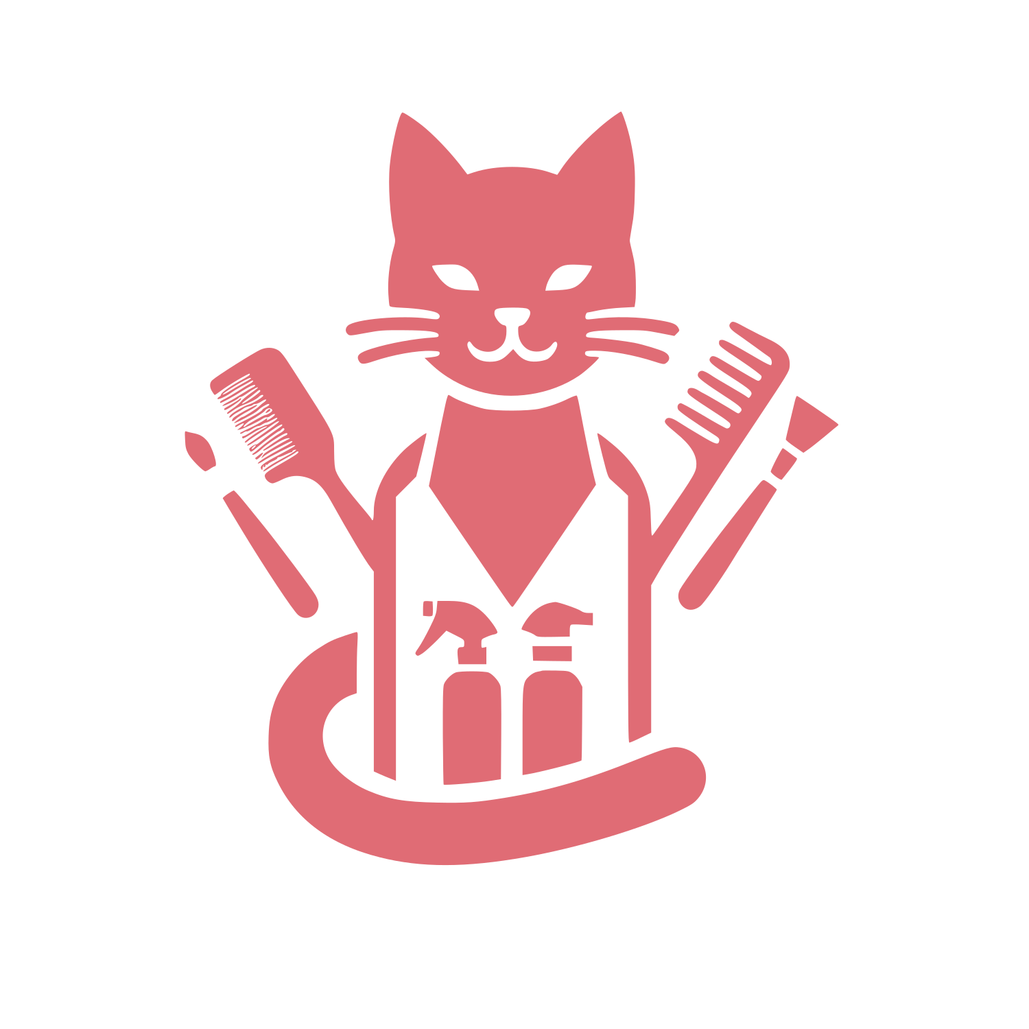 Cat Barber Logo #E06C75