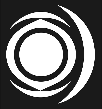 Bold Orbital Circle Emblem #1a1a1a/#ffffff