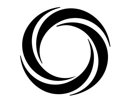 Spiral Galaxy Rotation Mark #ffffff/#000000