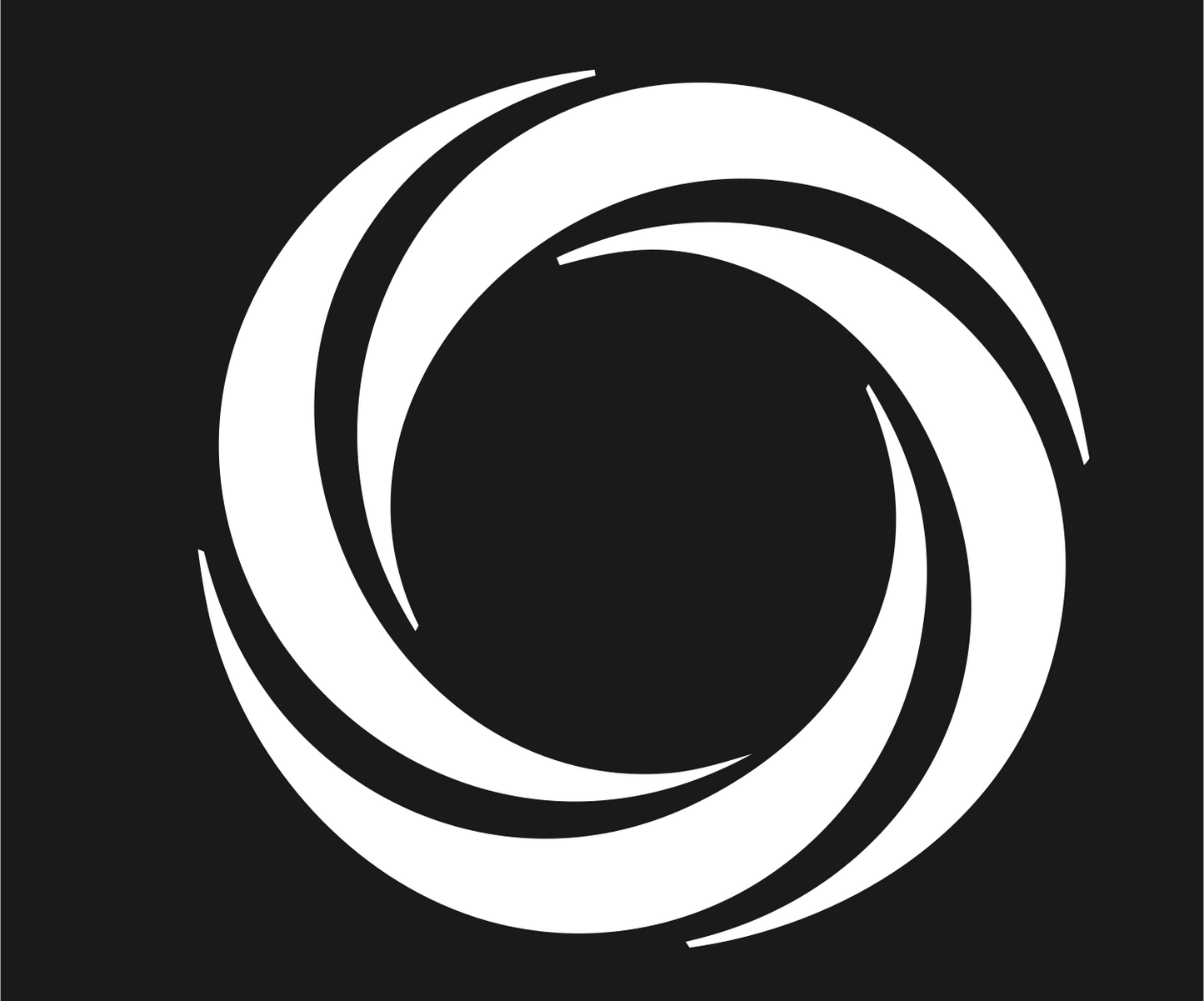 Spiral Galaxy Rotation Mark #1a1a1a/#ffffff