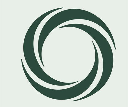 Spiral Galaxy Rotation Mark #e8efe9/#2d4a3e