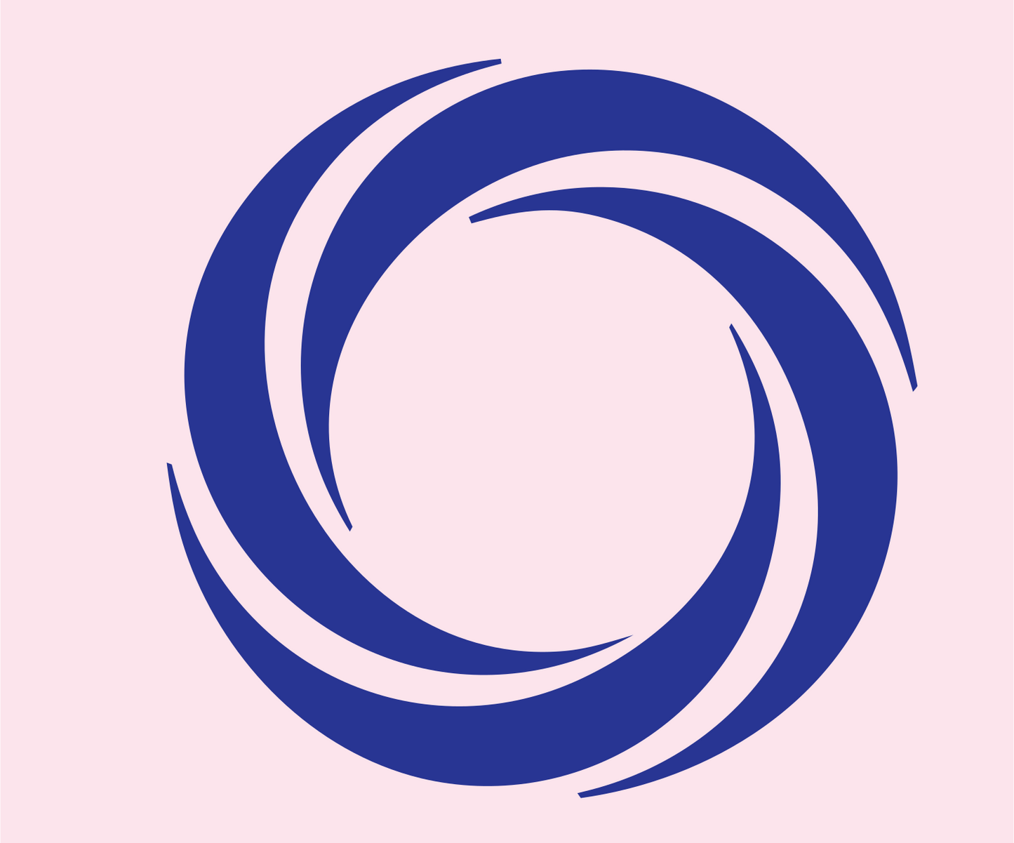 Spiral Galaxy Rotation Mark #fce4ec/#283593