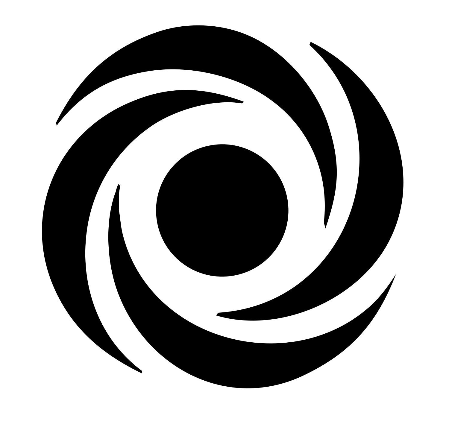 Bold Cyclone Eye Mark #ffffff/#000000
