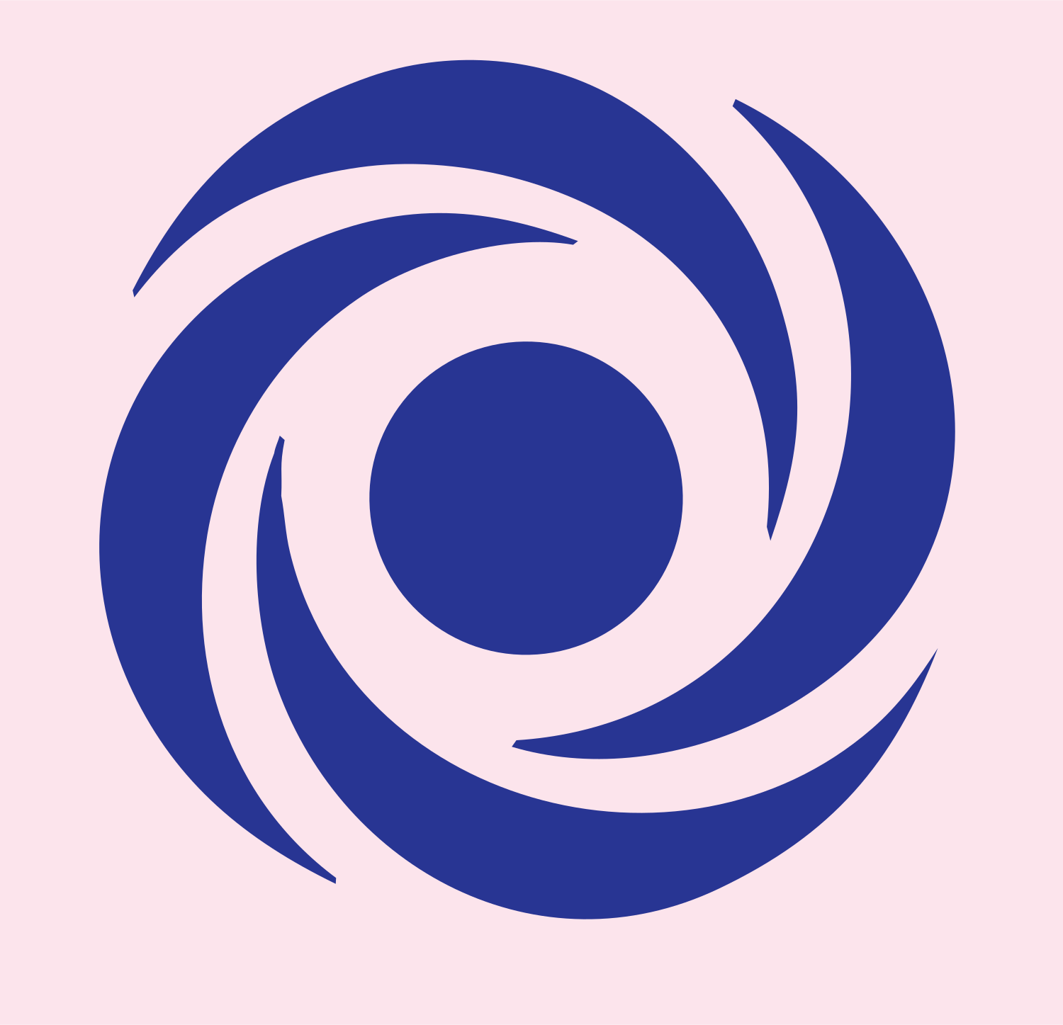 Bold Cyclone Eye Mark #fce4ec/#283593